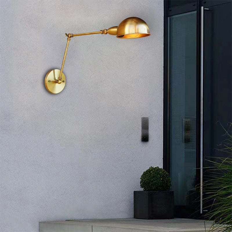 Epoch Applique Murale Demi-sphère Pliable, Laiton, Salon - Neutralighting