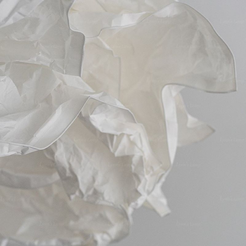 Ritta Wabi-sabi Nuage Métal Papier LED Suspension Étude Chambre à Coucher