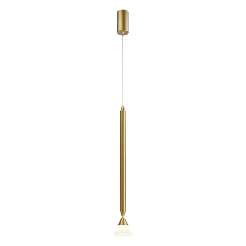 Auri Suspension Cylindre Simple. Métal/Verre. Noir/Doré. Salon - Neutralighting