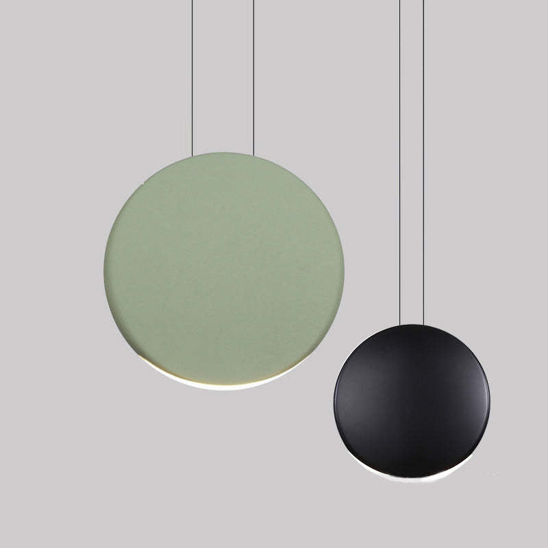 Valentina Suspension Ronde Simple, Métal/Résine, Noir/Vert/Brun/Gris/Blanc, Chambre à Coucher/Bureau - Neutralighting