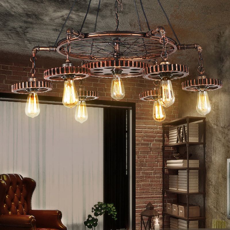 Silva Industriel Suspension Métal Bronze Chambre à Coucher - Neutralighting