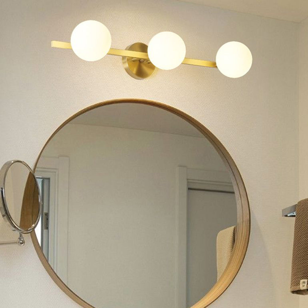 Valentina Applique Murale Design LED Linéaire Globe Moderne Métal/Verre Intérieur Salle de Bain - Neutralighting