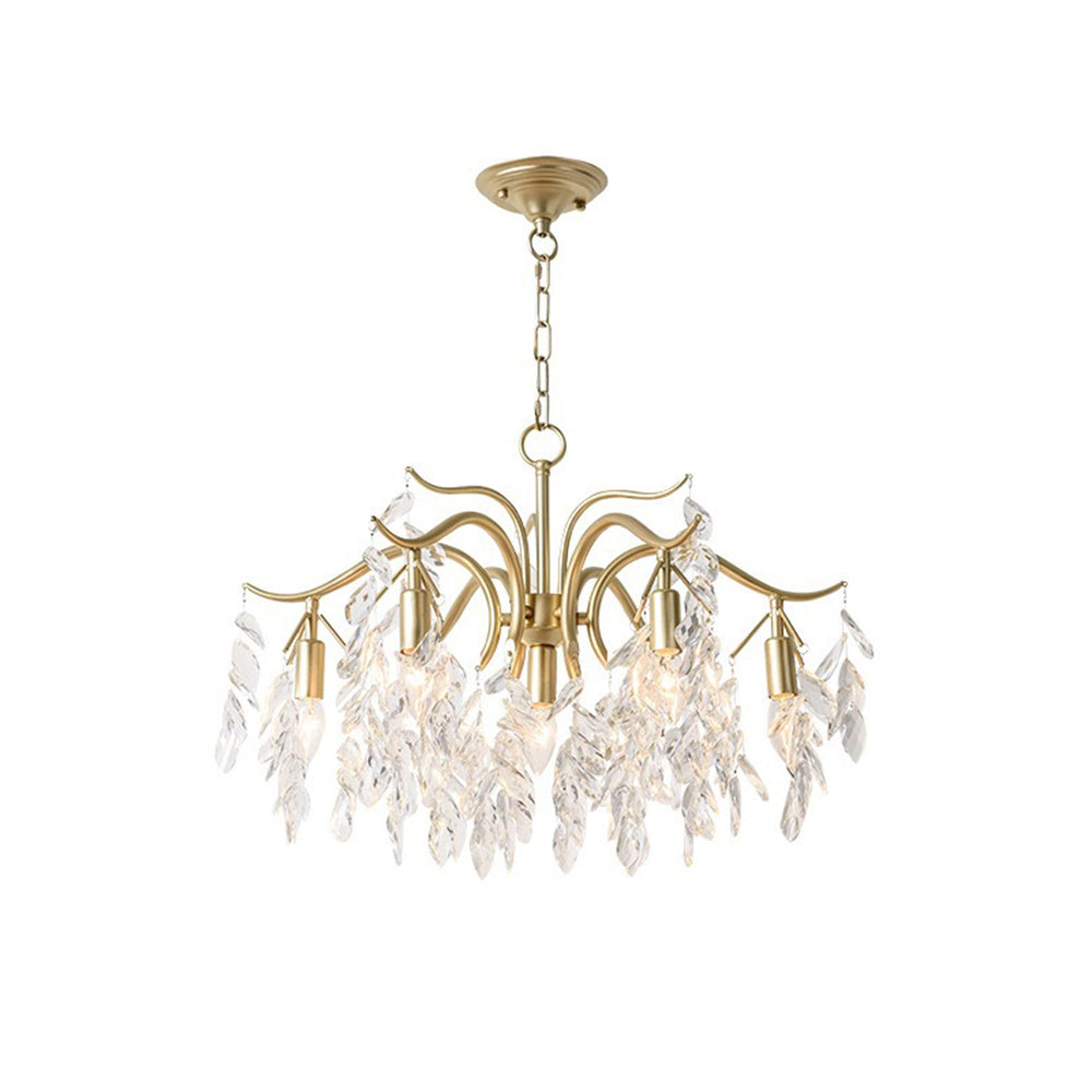 Kristy Suspension Multi Luxueux, Cristal/Cuivre, Noir/Or, Salon - Neutralighting