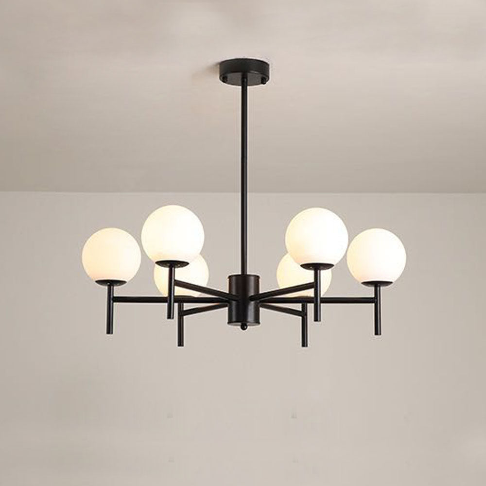 Silva Suspension Multi Nordique, Metal/Verre, Or/Noir, Chambre - Neutralighting