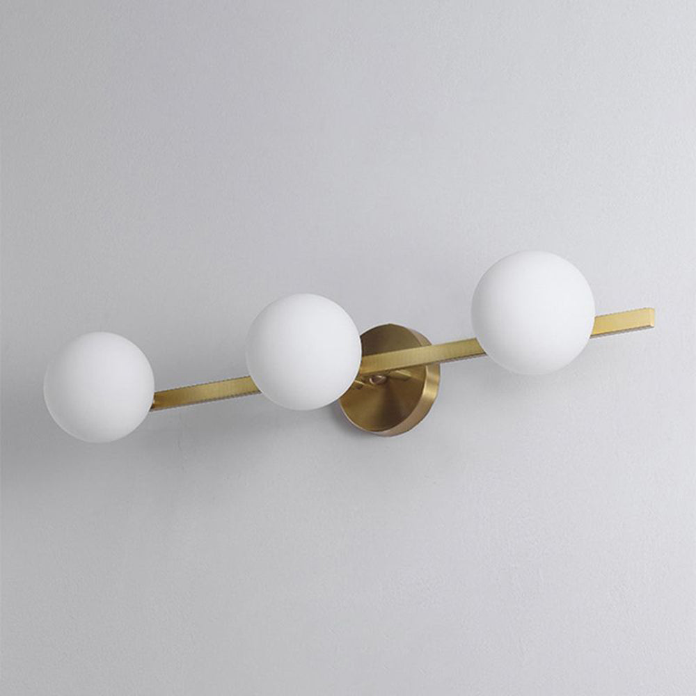 Valentina Applique Murale Design LED Linéaire Globe Moderne Métal/Verre Intérieur Salle de Bain - Neutralighting