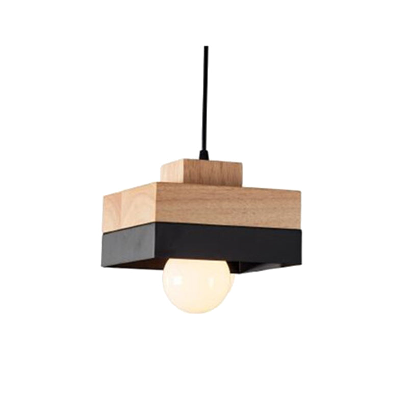Valentina Suspension, Métal/Bois, Noir/Blanc, Salle à Manger/Salon - Neutralighting
