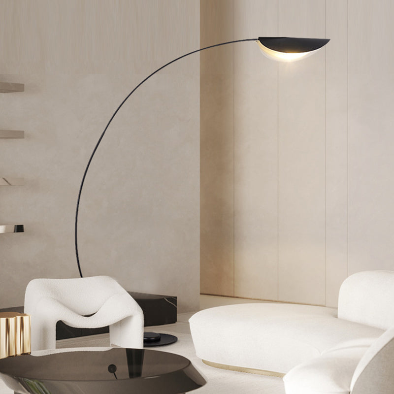 Ray Lampadaire Arche Moderne, Métal, Noir, Salon/Salle d'Etude - Neutralighting