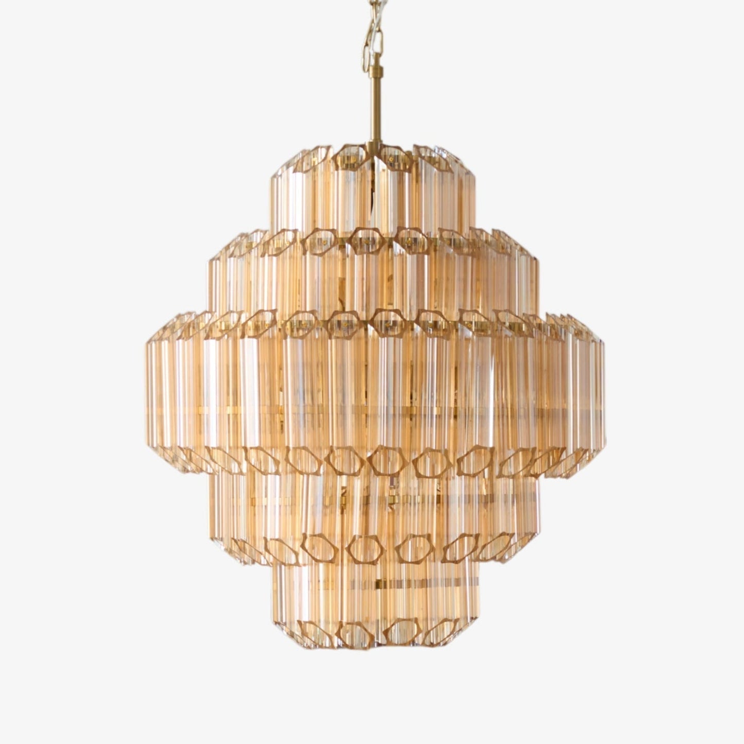 Aurora Chandelier Aurum Cascade en Verre de Murano - Neutralighting