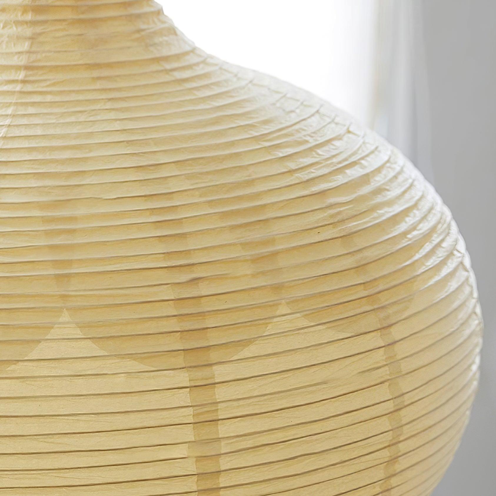 Ritta Japonais Conception Globe Bois Papier LED Suspension Salon