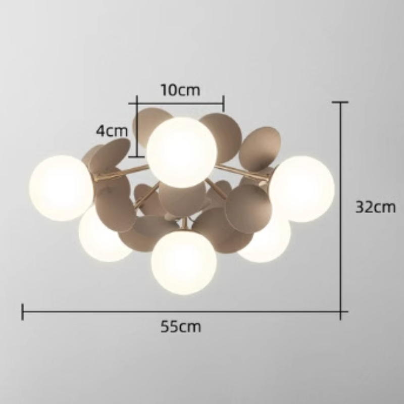 Nexen Plafonnier en forme de branche florale multicolore