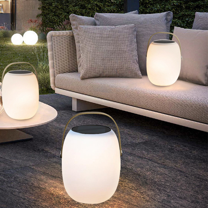 Ray Moderne LED Lampe Extérieure au Sol Acrylique Camping/Patio/Balcon