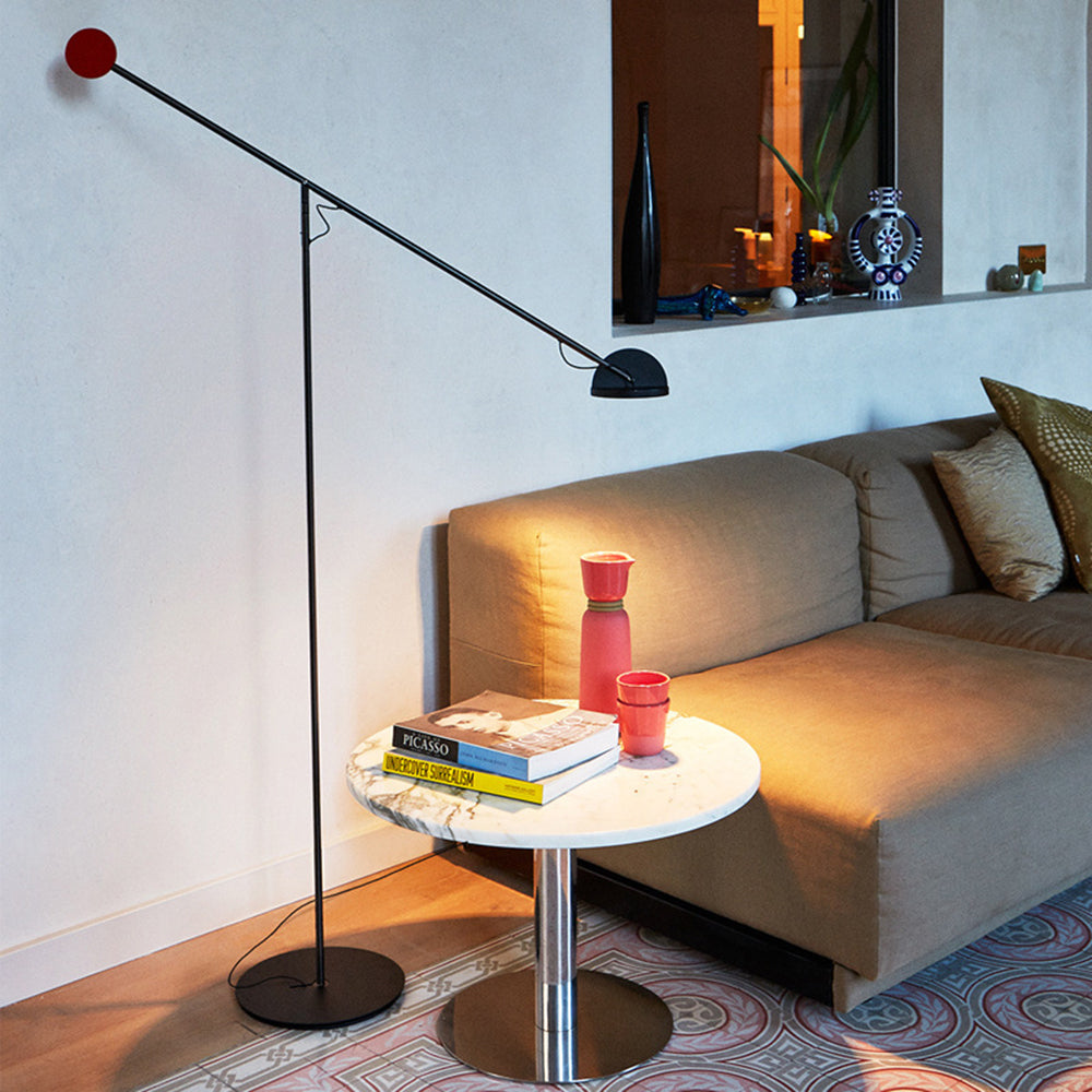 Arisha Design Lampadaire Linéaire Simple Métal Noir Salon/Chambre - Neutralighting