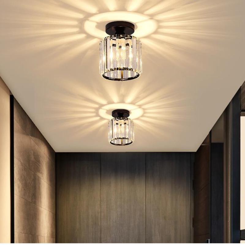 Stonel Plafonnier Carré/Rond Moderne.Cristal. Noir/Argent/Or. Salon - Neutralighting