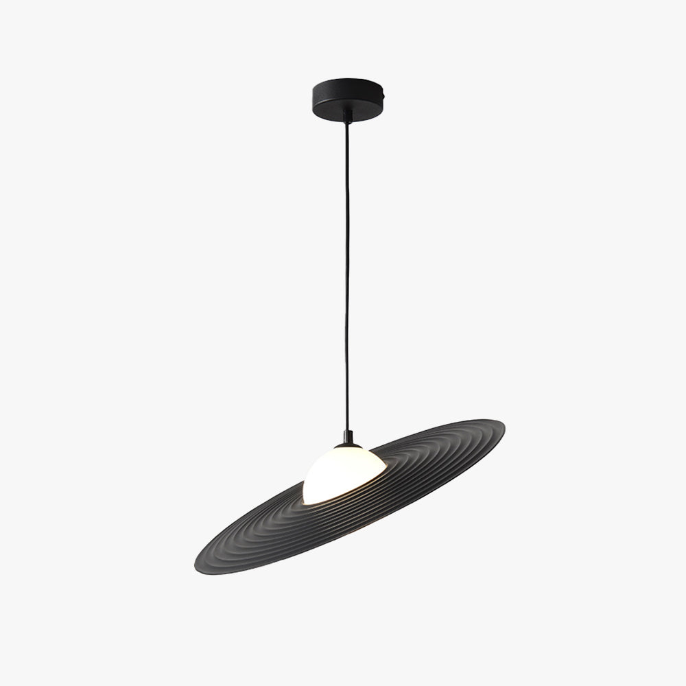 Arisha Suspension Ronde Moderne, Métal/Acrylique, Noir/Blanc, Chambre à Coucher/Salle à Manger - Neutralighting