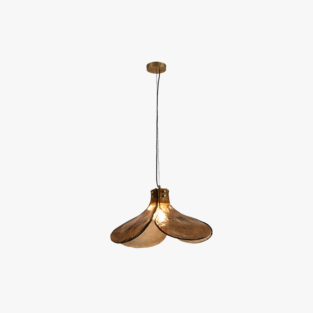 Arisha Suspension Fleur Vintage, Métal/Verre, Marron, Chambre à Coucher/Salon - Neutralighting