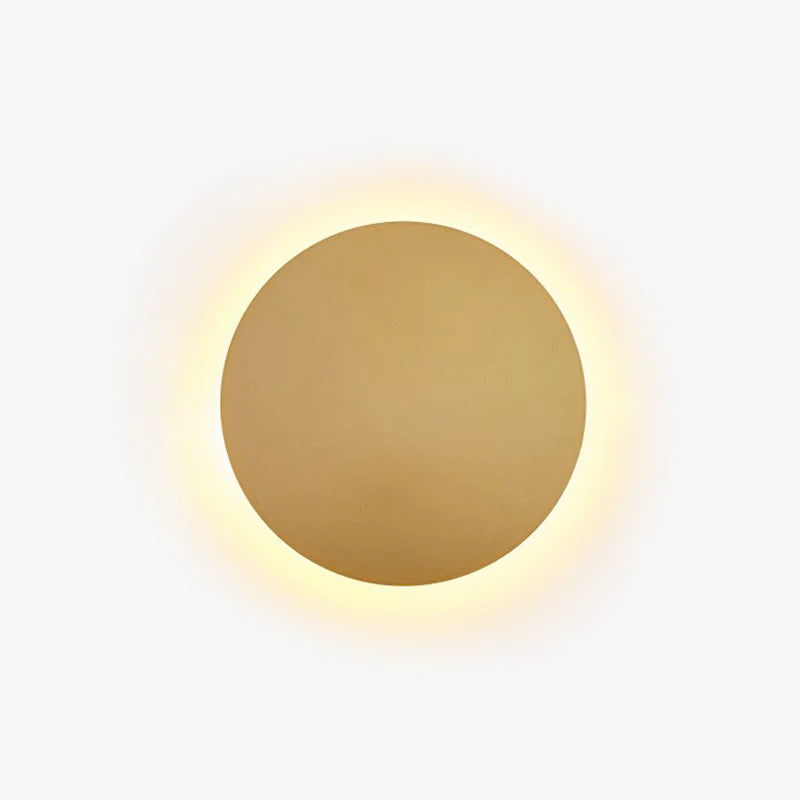 Kyris Applique Murale Ronde Minimaliste Noir/Or/Blanc. Salon - Neutralighting