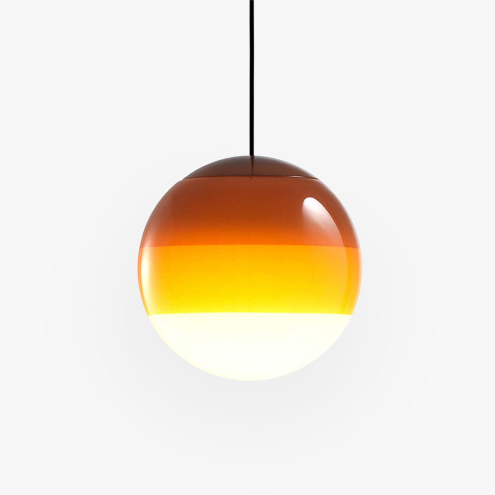Edith Suspension Bulle Moderne Verre. Noir/Gris/Bleu/Rose. Salon - Neutralighting