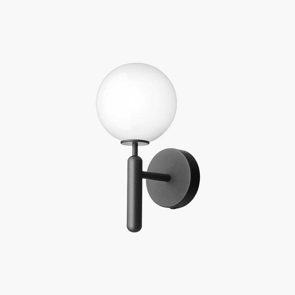 Valentina Applique Murale LED Boule Simple Moderne Métal/Verre Noir/Or Couloir/Chambre/Salon - Neutralighting