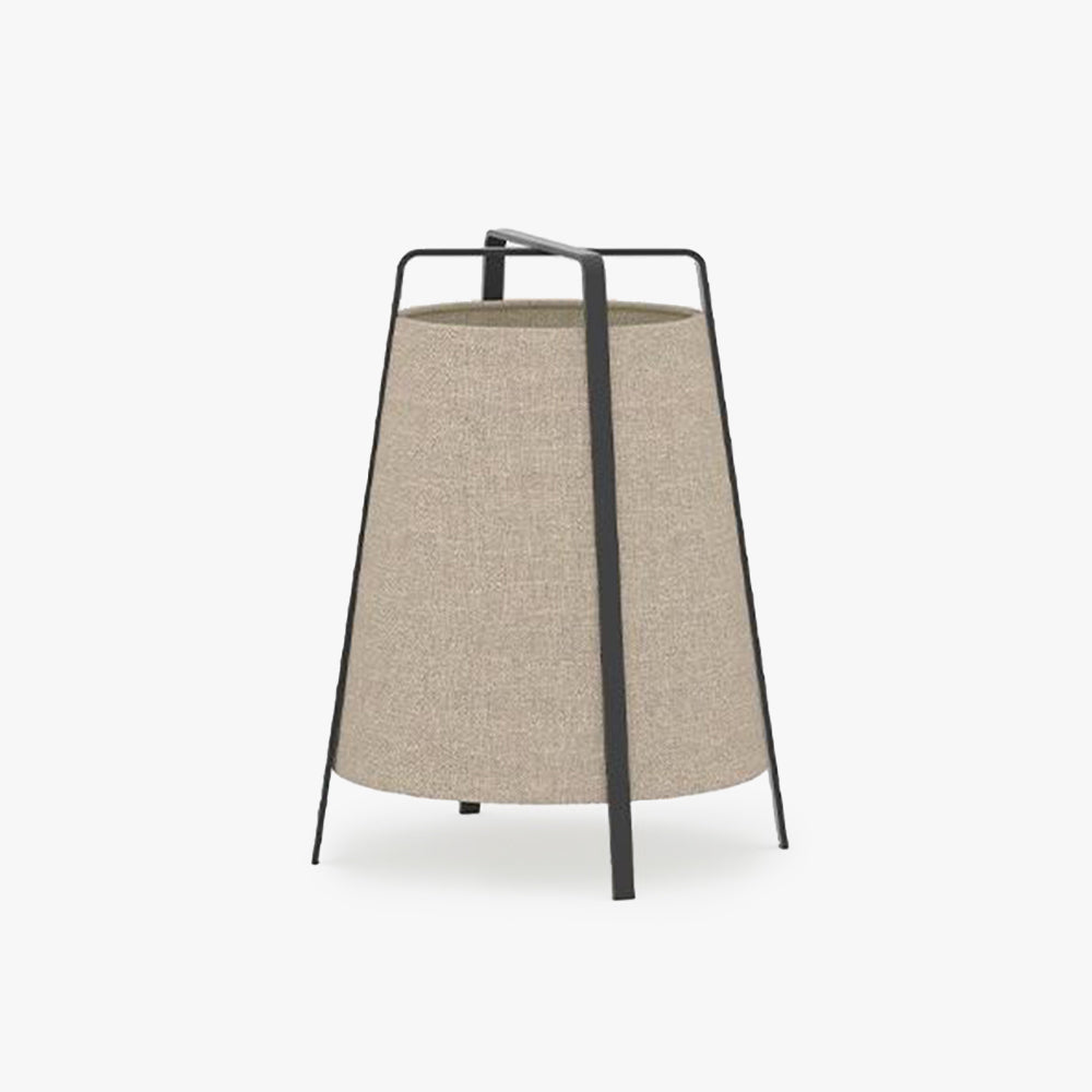 Ritta Lampadaire Dôme Nordique, Métal/Tissu, Beige, Chambre à Coucher - Neutralighting