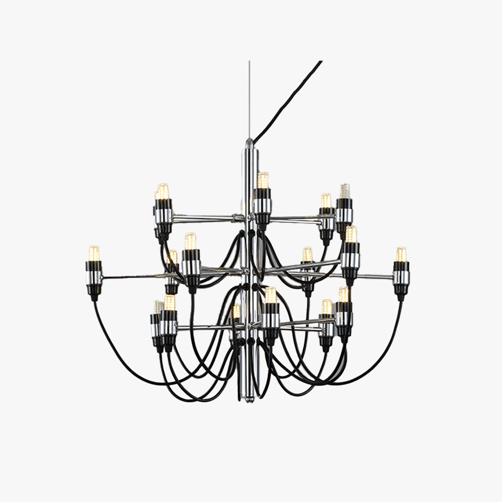 Silva Suspension Bougeoir Rétro, Métal, Noir, Salle à Manger/Salle à Séjour - Neutralighting