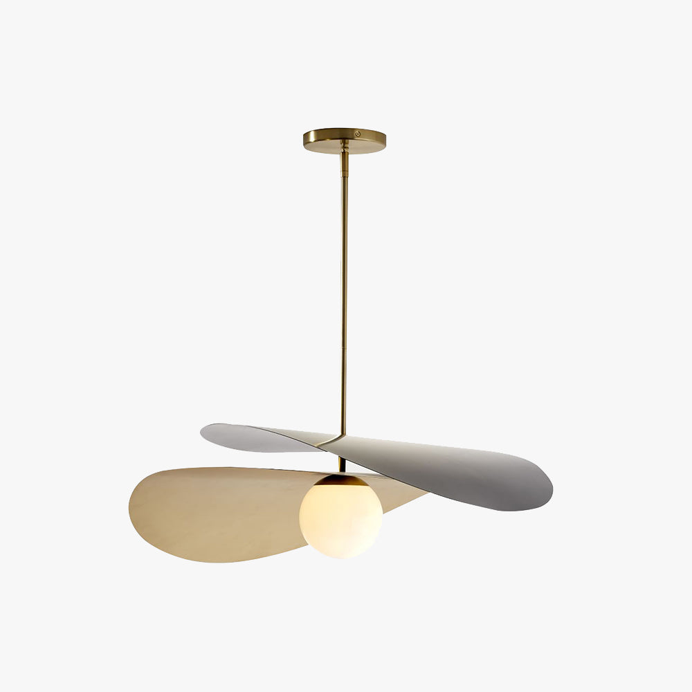 Arisha Suspension forme du ventilateur Métal Gris Chambre à coucher /Salon - Neutralighting