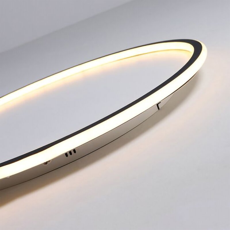Quasso Plafonnier Rond ModerneBlanc/Noir. Salon - Neutralighting