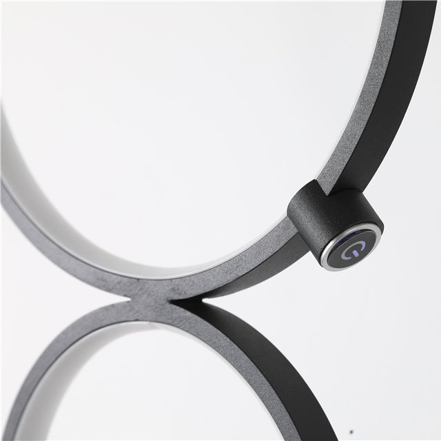 Arisha Lampadaire Sur Pied Rond Minimaliste, Blanc/Noir, Salon - Neutralighting