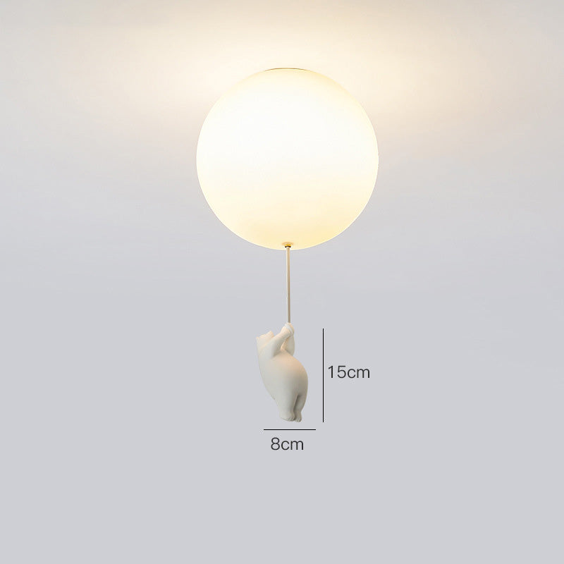 Bear Balloon Suspension/ Plafonnier Ballon Moderne Résine Chambre - Neutralighting