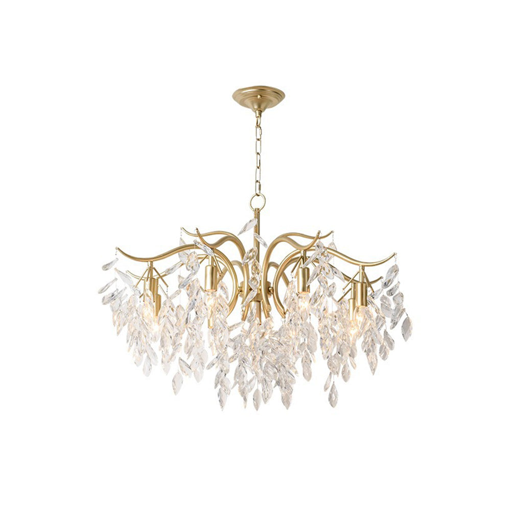 Kristy Suspension Multi Luxueux, Cristal/Cuivre, Noir/Or, Salon - Neutralighting