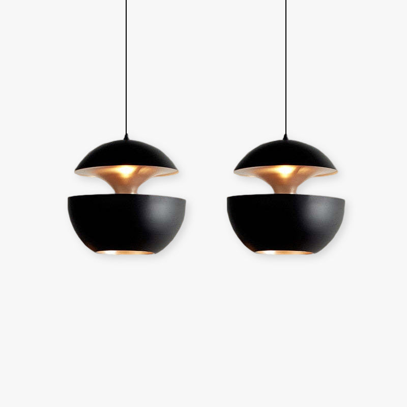 Arisha Suspension LED, Noir & Blanc, D 25/35CM