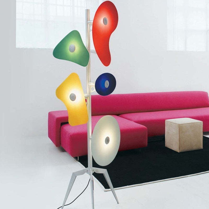 Valentina Lampadaire Design Géométrique Coloré, Métal/Résine, Salon - Neutralighting