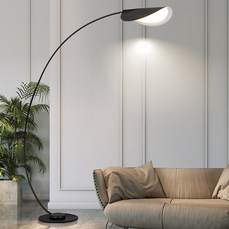 Ray Lampadaire Arche Moderne, Métal, Noir, Salon/Salle d'Etude - Neutralighting