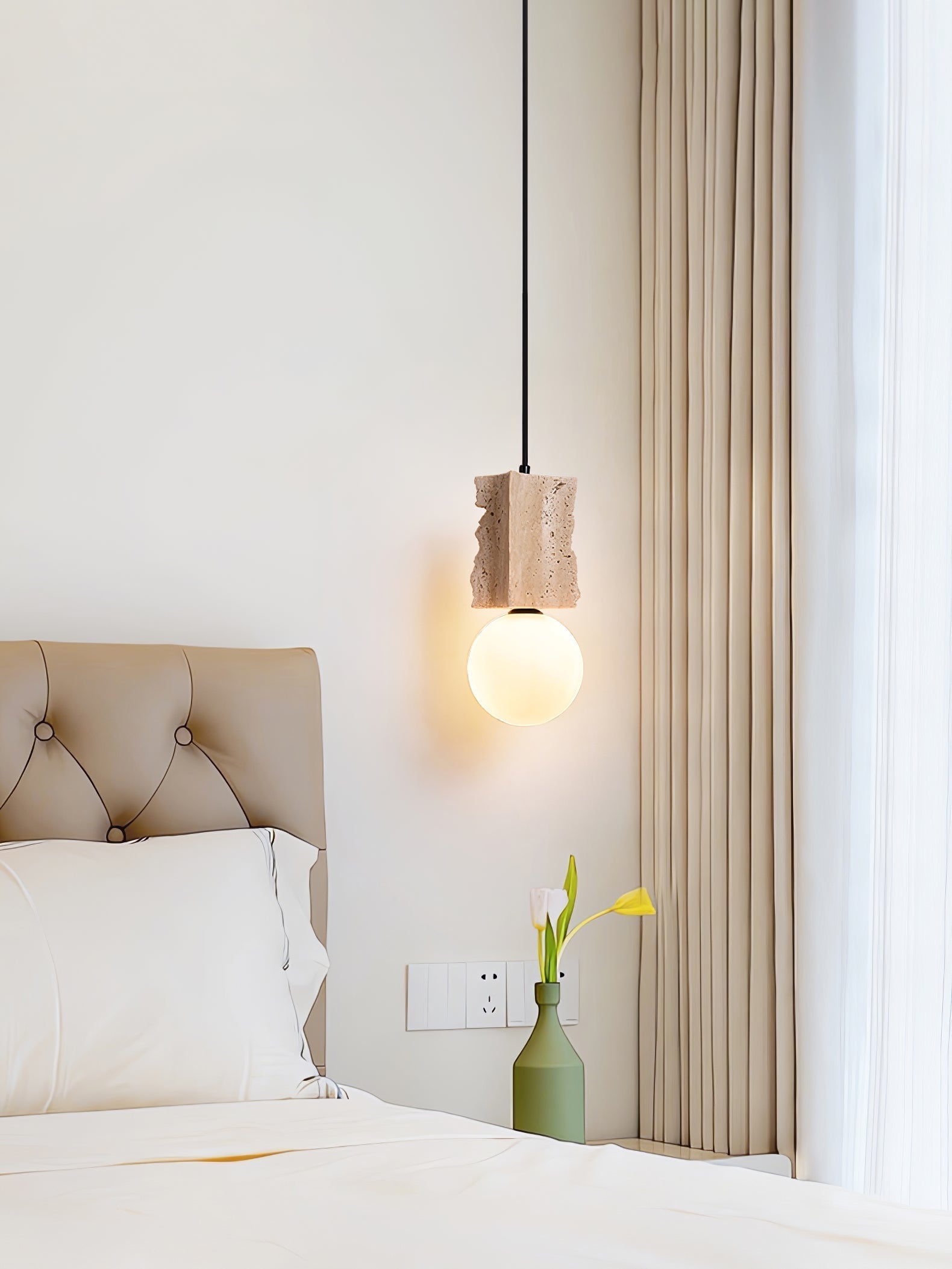 Travertine Raw Edge Pendant Light - Letslighting
