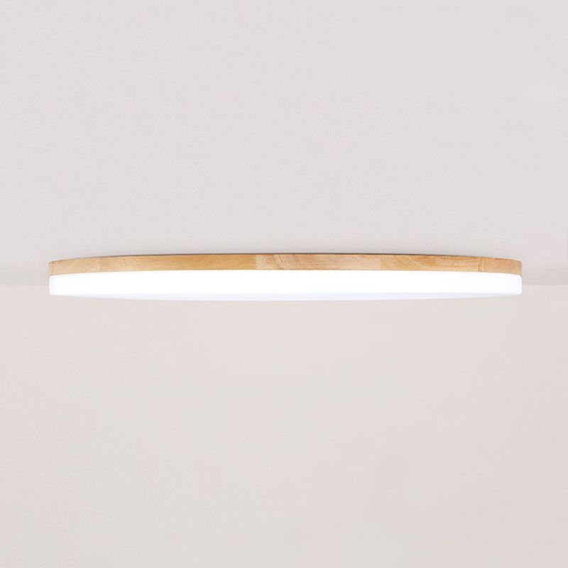 Eilo Plafonnier LED Grande Rond Moderne Bois - Neutralighting