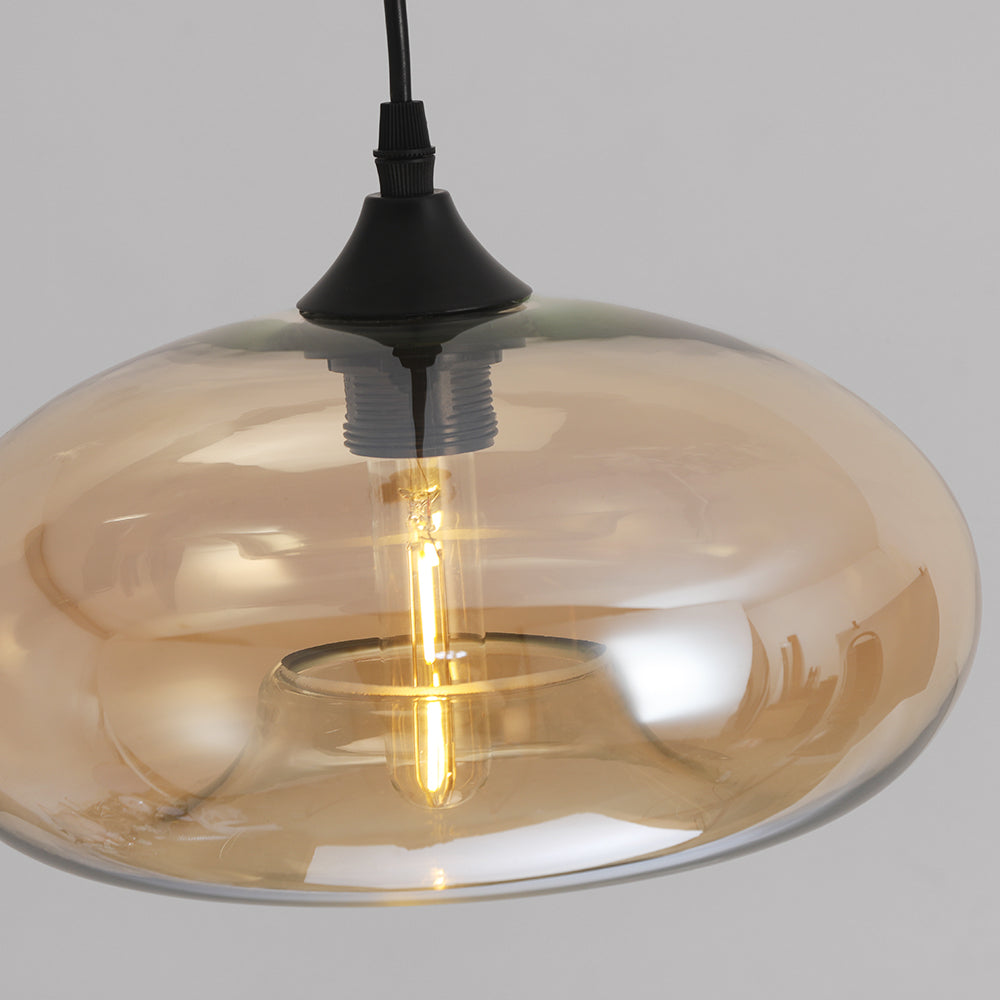 Lurea Lampes Suspendues en Verre Modernes Nordiques Chambre à Coucher - Neutralighting