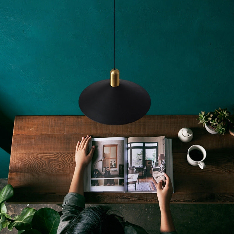 Arisha Suspension Moderne LED Acrylique/Métal, Noir/Blanc/Or, Salon - Neutralighting