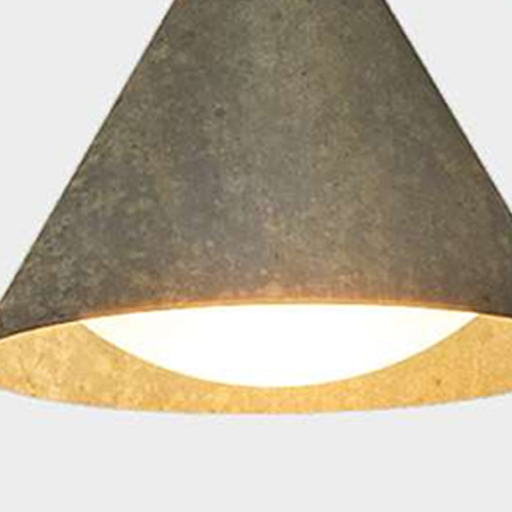 Arisha Applique Murale Moderne Minimaliste Conique Étanche, Métal, Noir/Or, Extérieur - Neutralighting