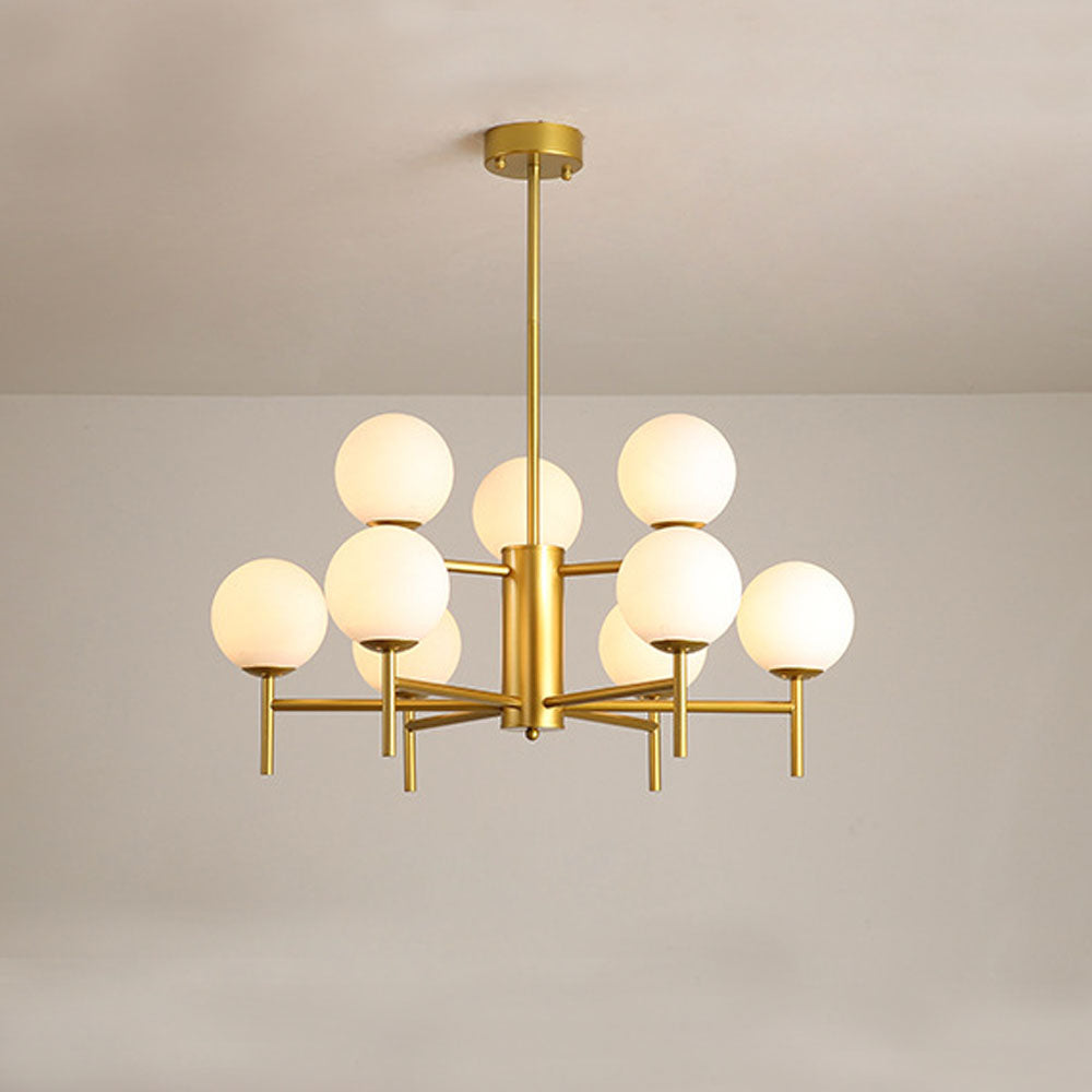 Silva Suspension Multi Nordique, Metal/Verre, Or/Noir, Chambre - Neutralighting