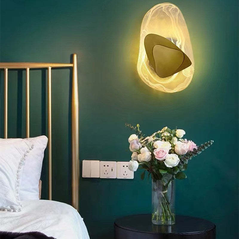 Arisha Applique Murale Art Deco Irrégulier Led Nordique, Métal, Or/Noir, Chambre - Neutralighting