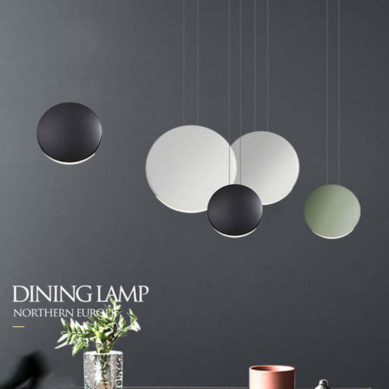 Valentina Suspension Ronde Simple, Métal/Résine, Noir/Vert/Brun/Gris/Blanc, Chambre à Coucher/Bureau - Neutralighting