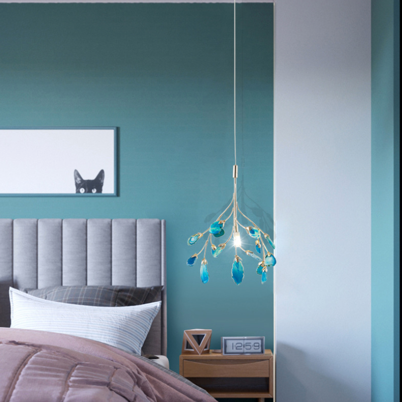 Arisha Lustre Coloré Branche Feuille Design, Salon/Chambre - Neutralighting