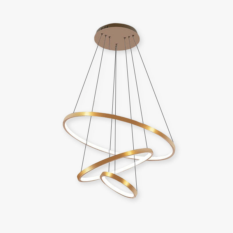 Aluna Suspension 3 Anneaux Moderne Salon - Neutralighting