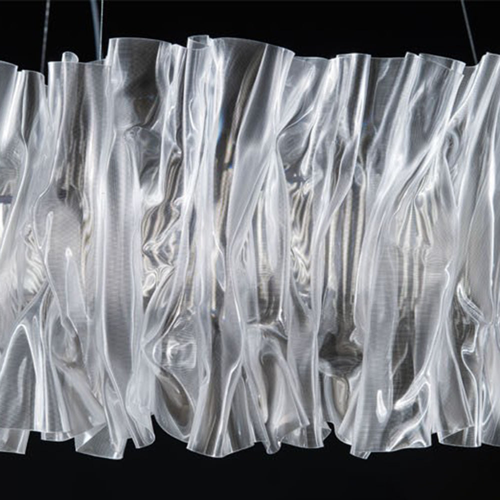 Kristy Suspension Anneau Simple, Acrylique/Acier, Or/Blanc Chambre - Neutralighting