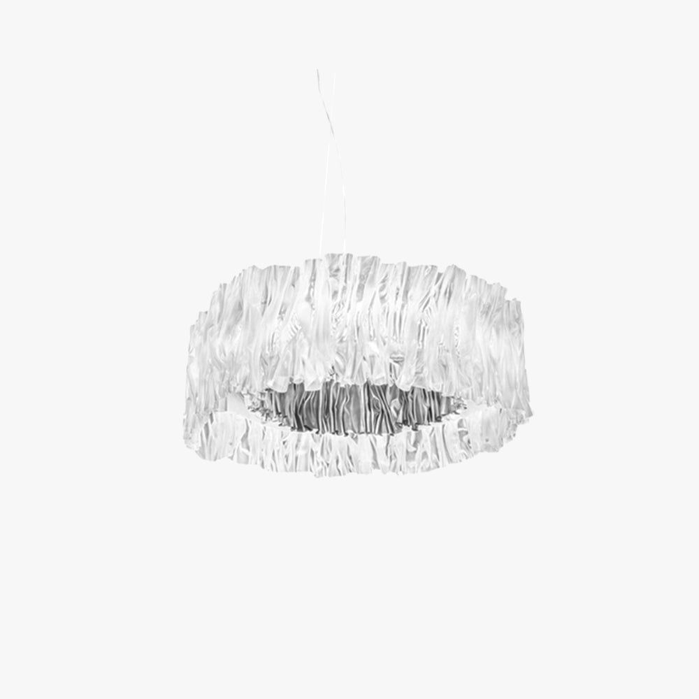 Kristy Suspension Anneau Simple, Acrylique/Acier, Or/Blanc Chambre - Neutralighting