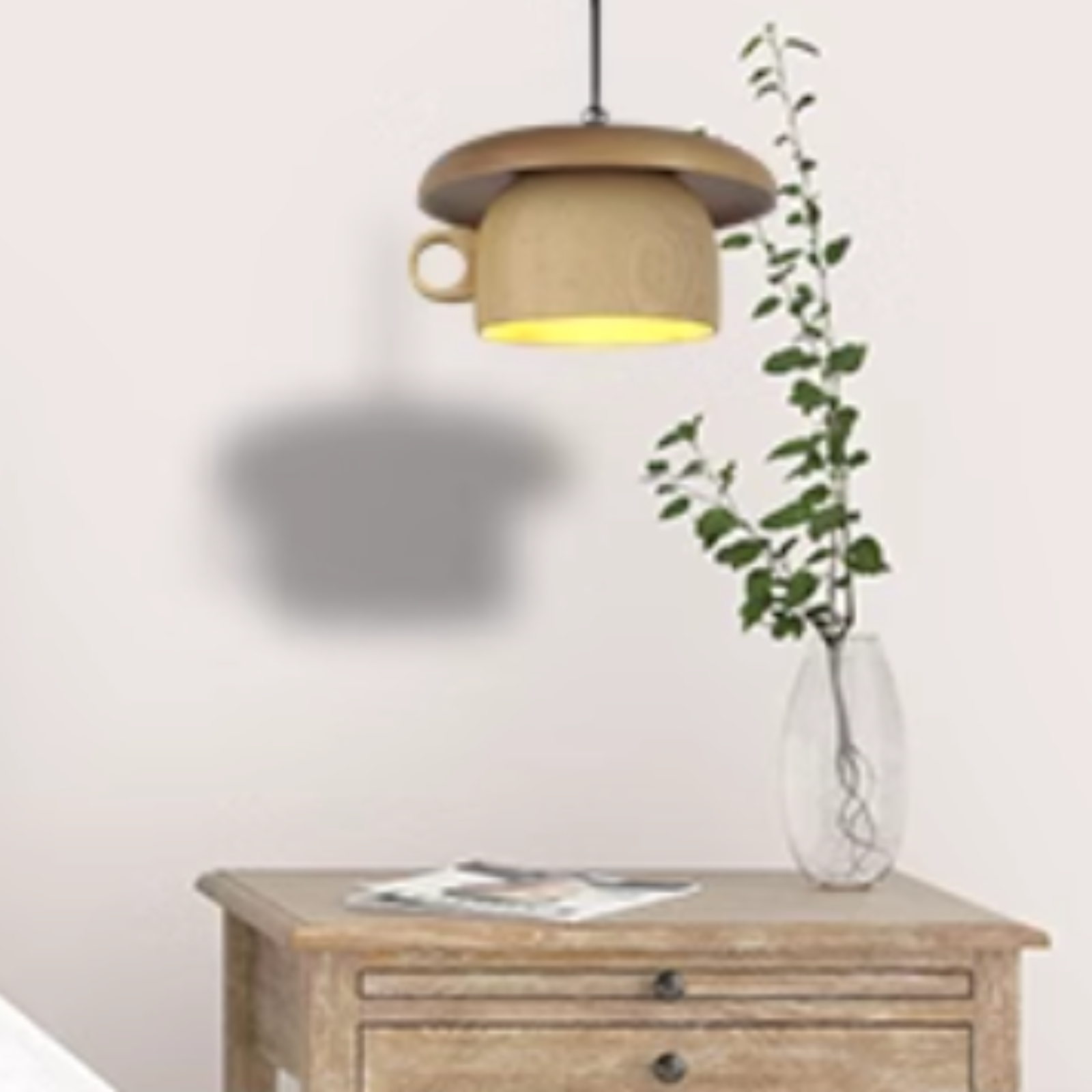 Valentina Millésime Bois Tasse Suspension Chambre à Coucher