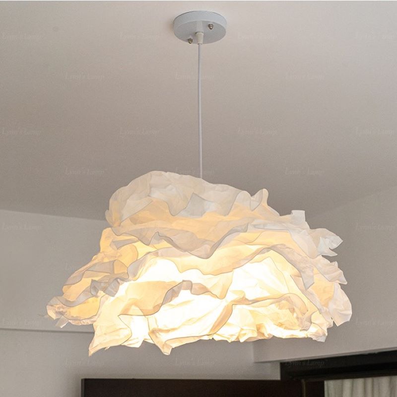 Ritta Wabi-sabi Nuage Métal Papier LED Suspension Étude Chambre à Coucher - Neutralighting