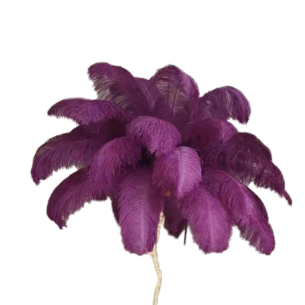 Lampadaire Fleur Luxe Plume/Métal Coloré Salon