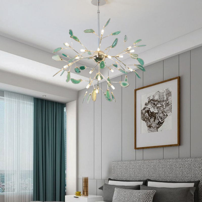 Arisha Lustre Coloré Branche Feuille Design, Salon/Chambre - Neutralighting