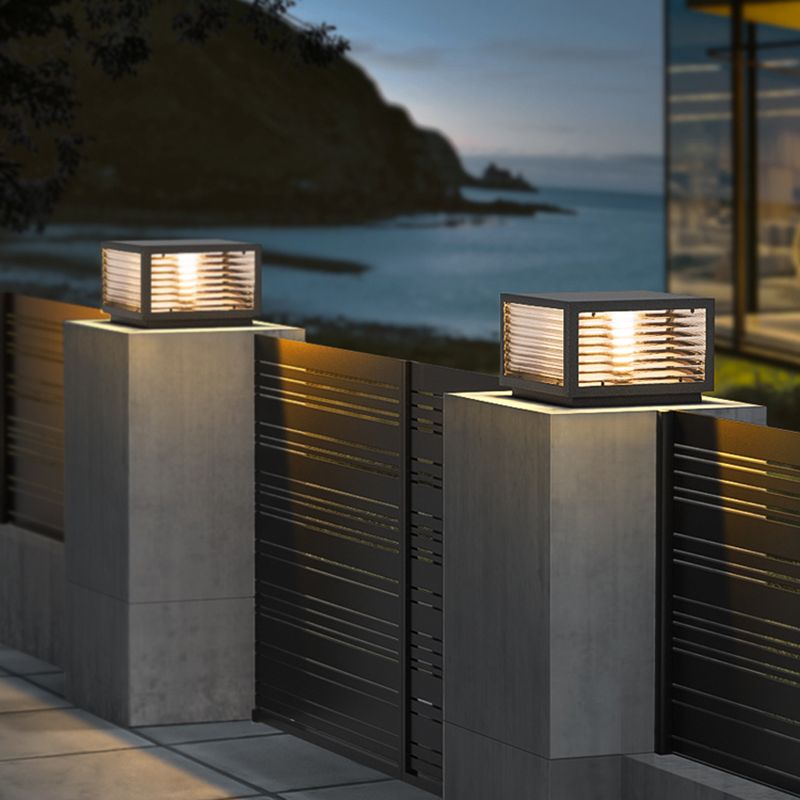 Vetra Lampe de Poteau avec Rayures Horizontales - Neutralighting