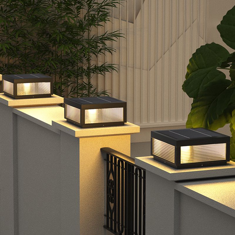 Vetra Lampe de Poteau avec Rayures Horizontales - Neutralighting